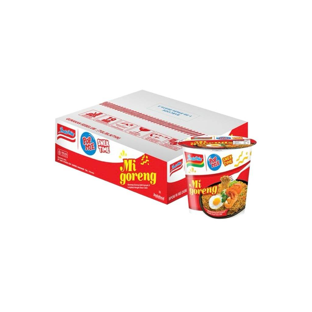 

1 DUS ISI 12 cup POP MIE MI INSTAN SNEK TIME INDOMIE GORENG 43 gr