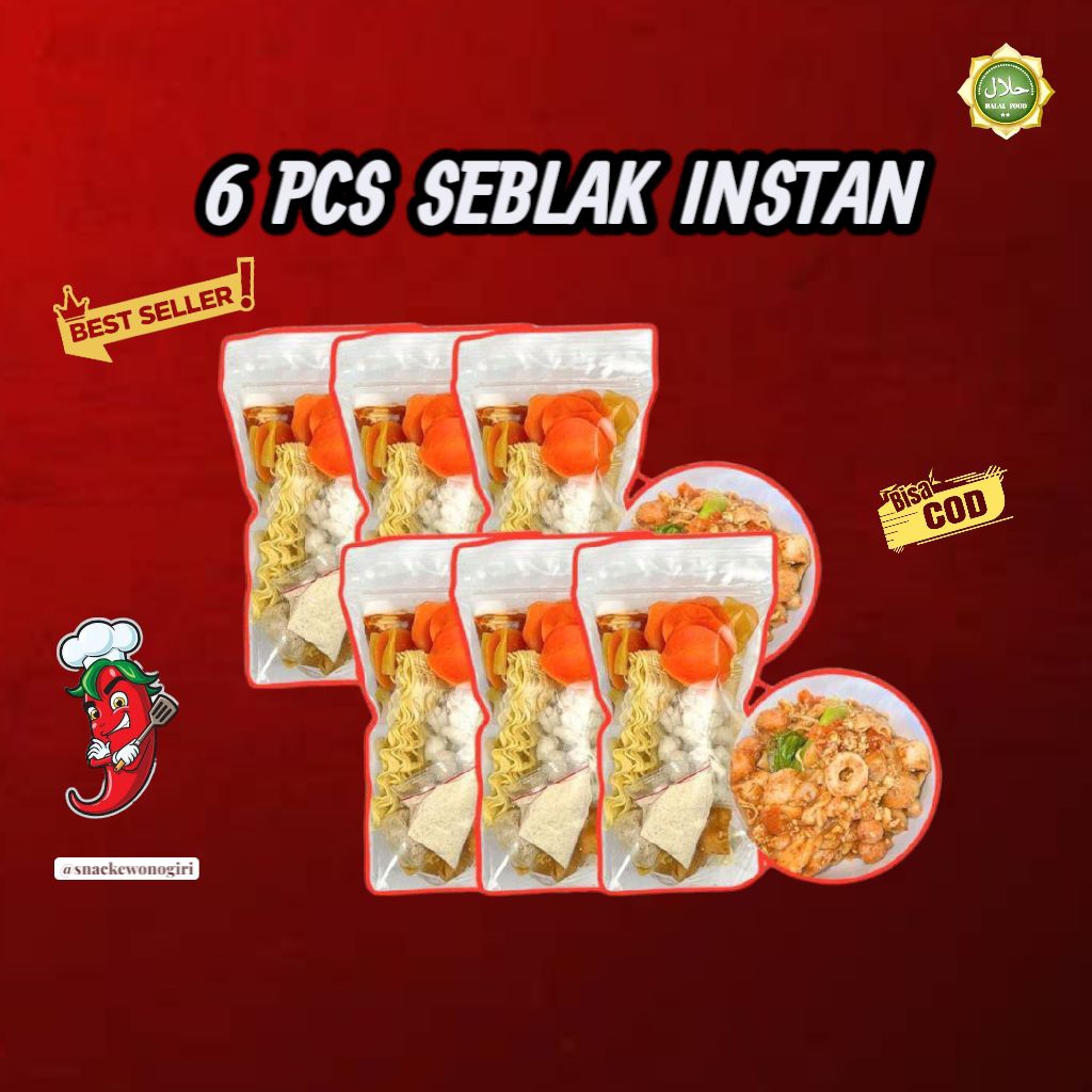 

SEBLAK INSTAN EXTRA PEDAS 6 PCS