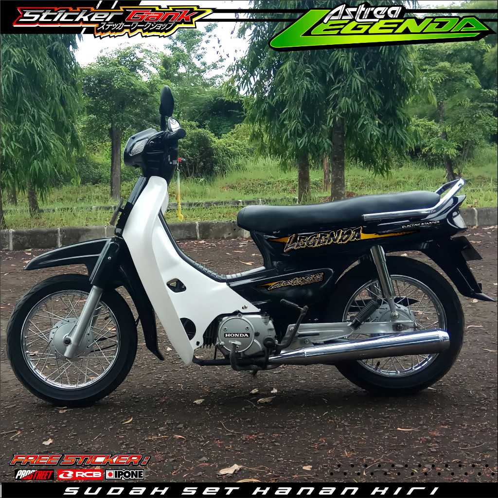 STRIPING VARIASI HONDA ASTREA LEGENDA SHADOW STYLE / STICKER LIST VARIASI MOTOR ASTREA LEGENDA