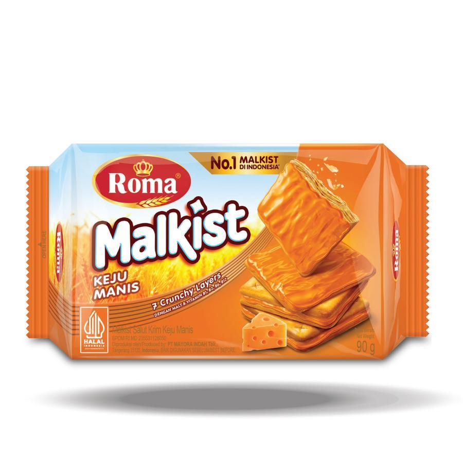 

Roma Malkist Crackers Keju Manis 90 g