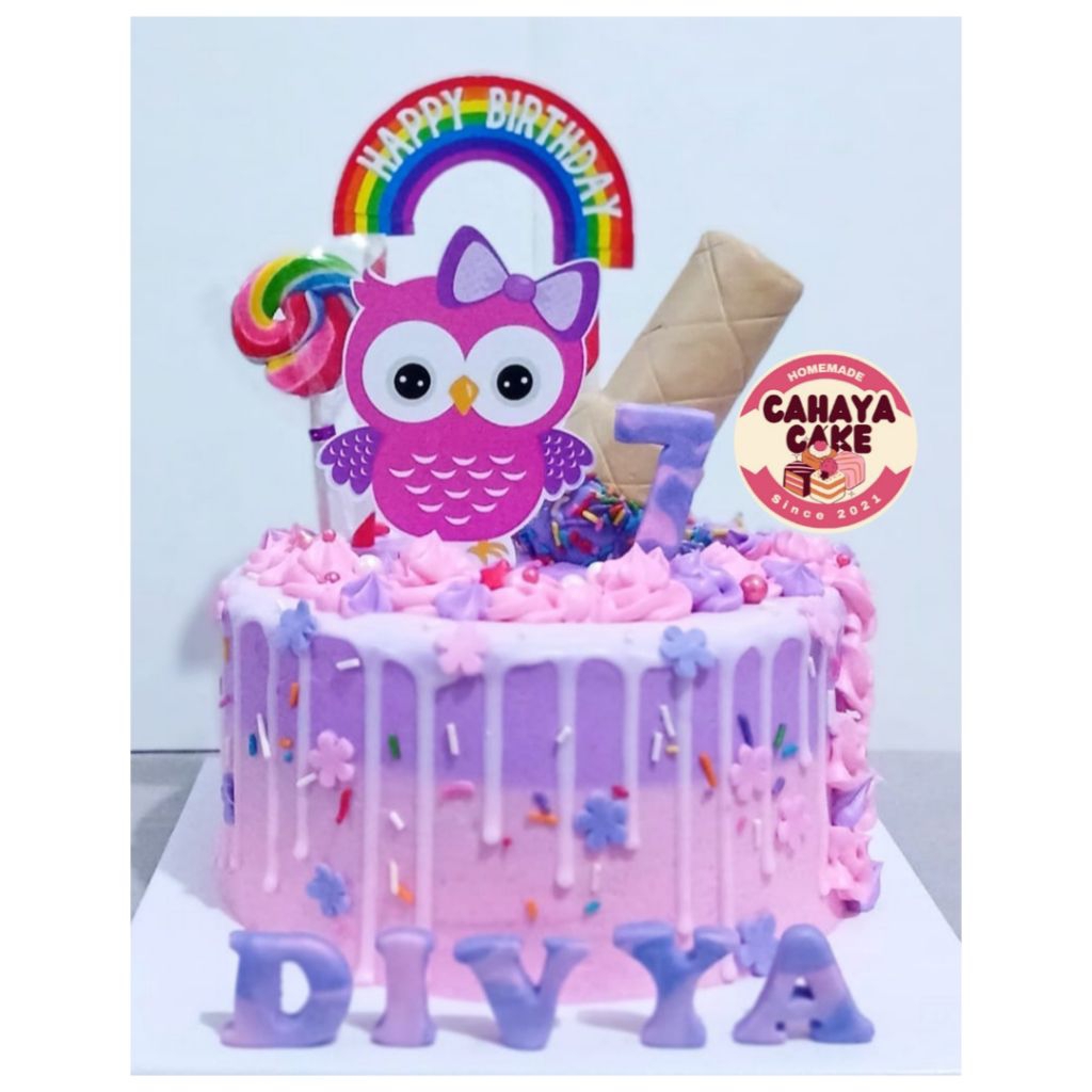 

Kue Ulang Tahun Anak Perempuan/ Owl Custom Cake