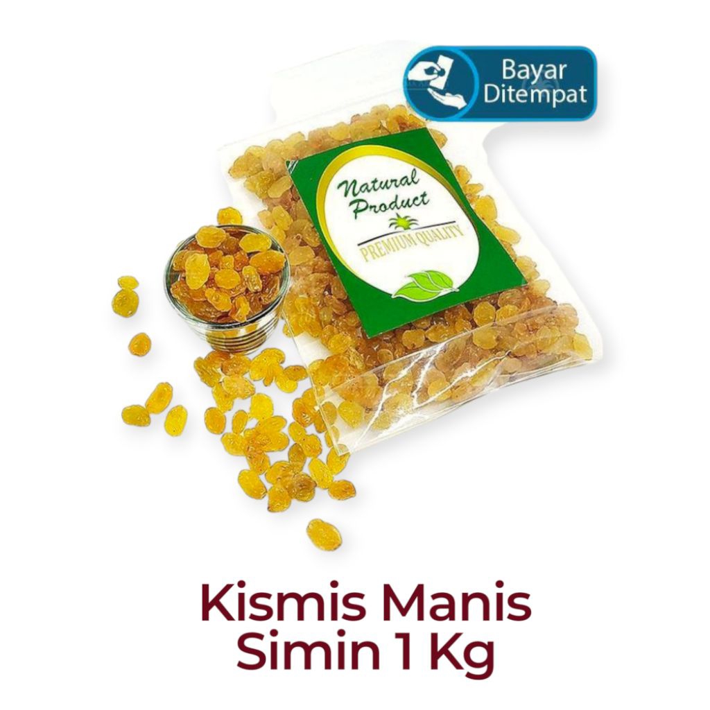 

Promo Kismis Manis 1 Kg Simin Raisin