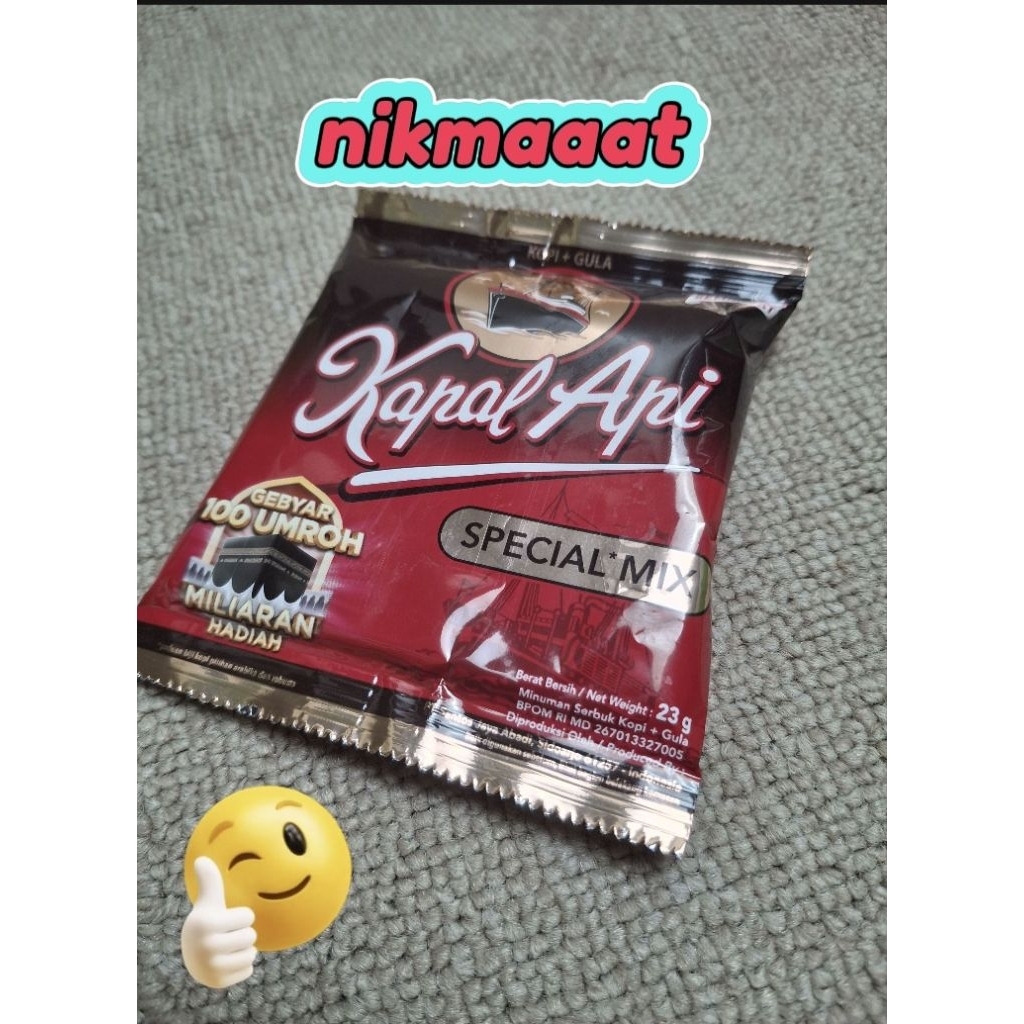 

kopi kapal api api mix 1 sachet 35 gram