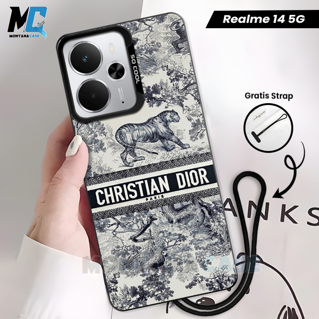 Casing Hybrid IMD Hologram Realme 14 5G So Cool Terbaru 2025 Bergambar Chrst Dior - Case Fusion aest