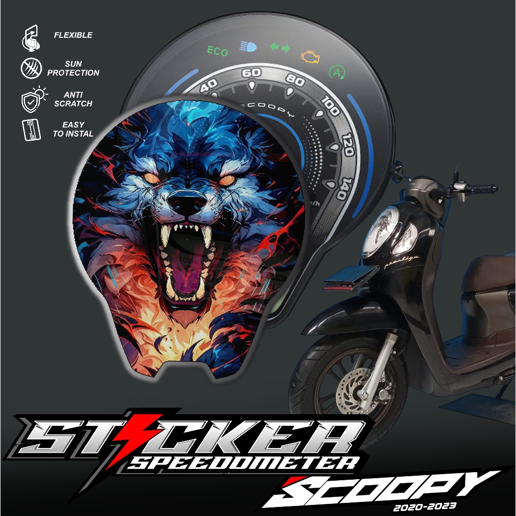 STICKER PELINDUNG SPEEDOMETER SCOOPY PRESTIGE - STICKER PELINDUNG SPEEDOMETER SCOOPY PRESTIGE ANIME
