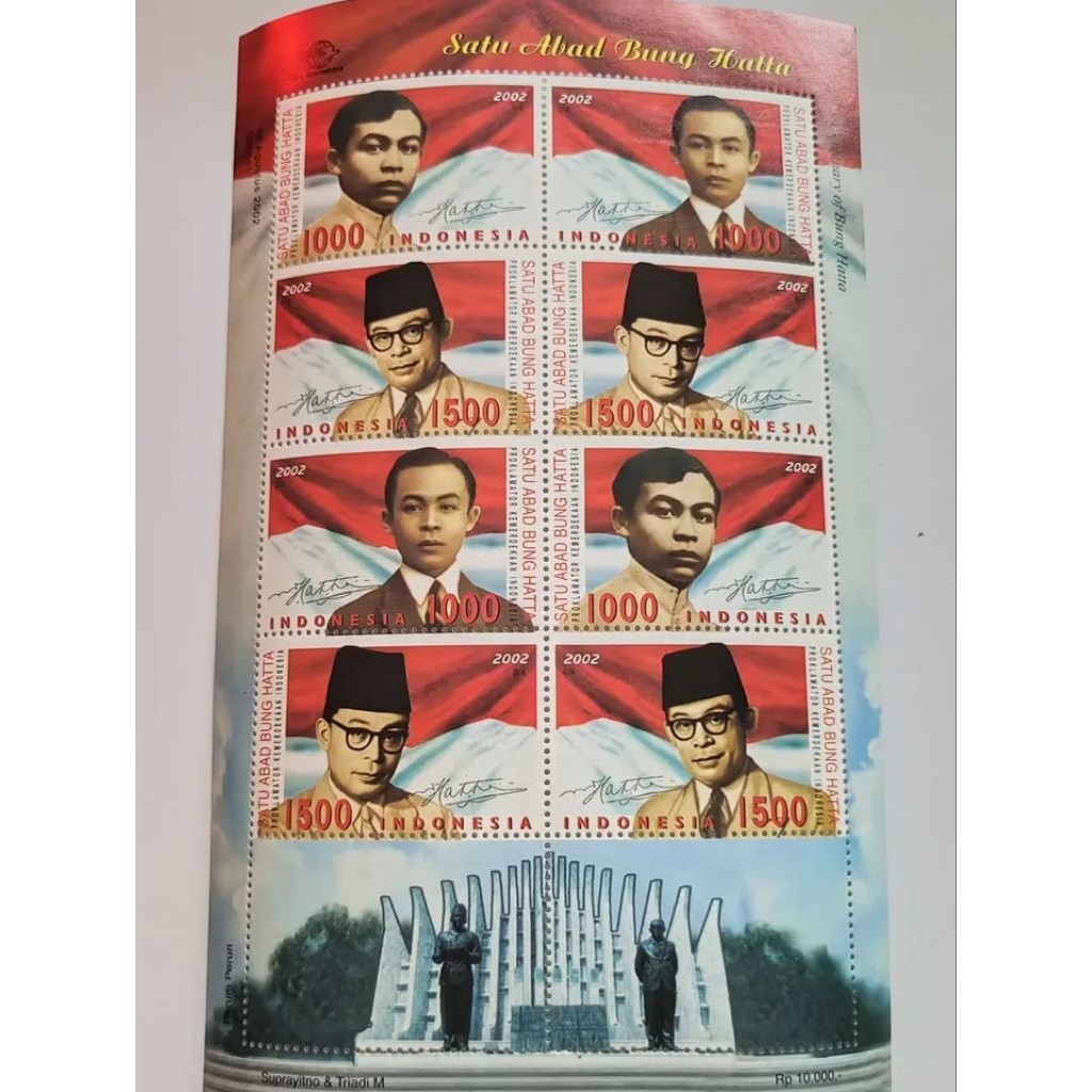 

1 Set Perangko Seri Satu Abad Bung Hatta 1998