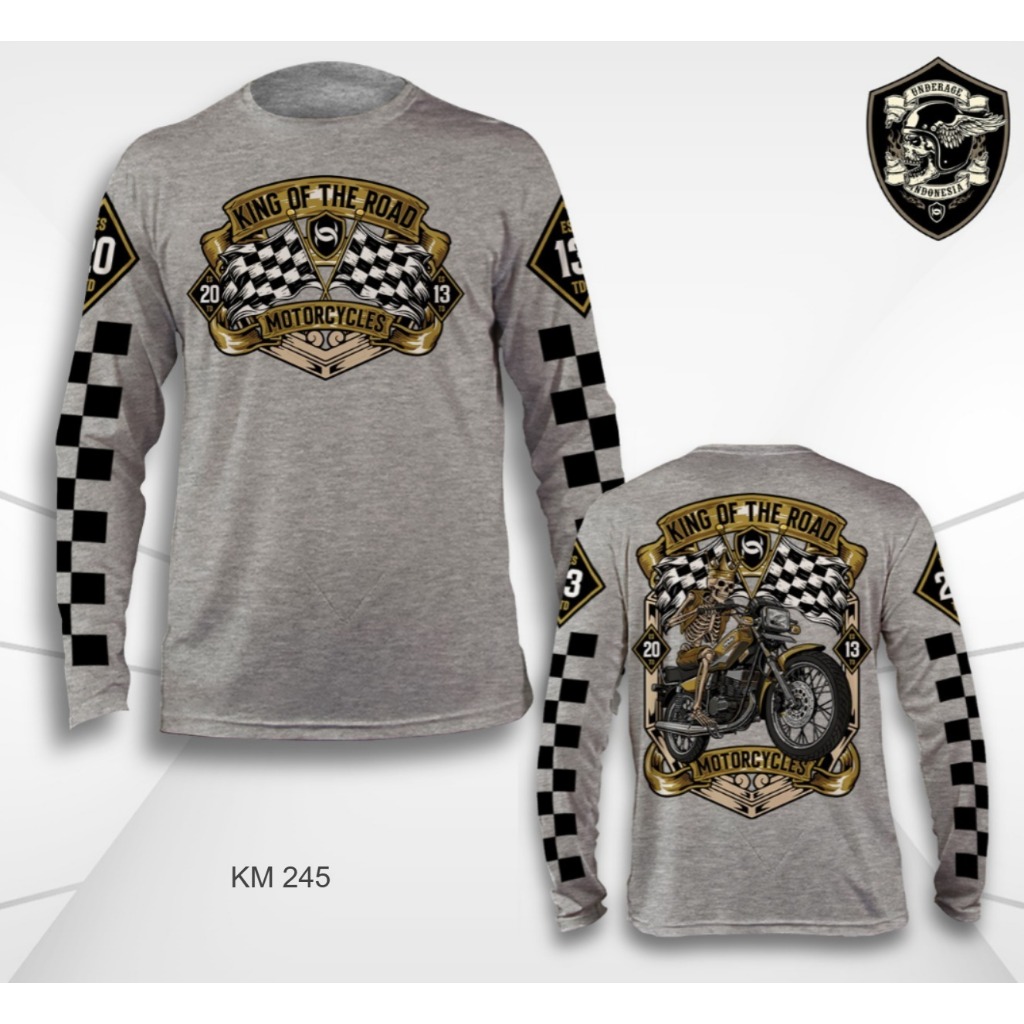 [PROMO] DFR Underage KING Motorcycle Custom Culture longsleeve | Kaos Motor