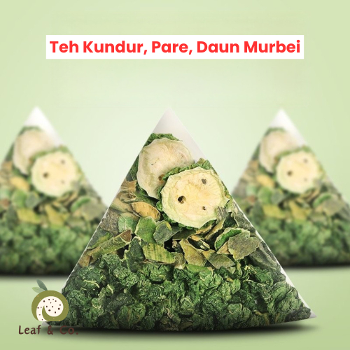 

Teh Labu Kundur dan Pare dengan Daun Murbei / Winter Melon and Bitter Melon with Mulberry Leaves Tea