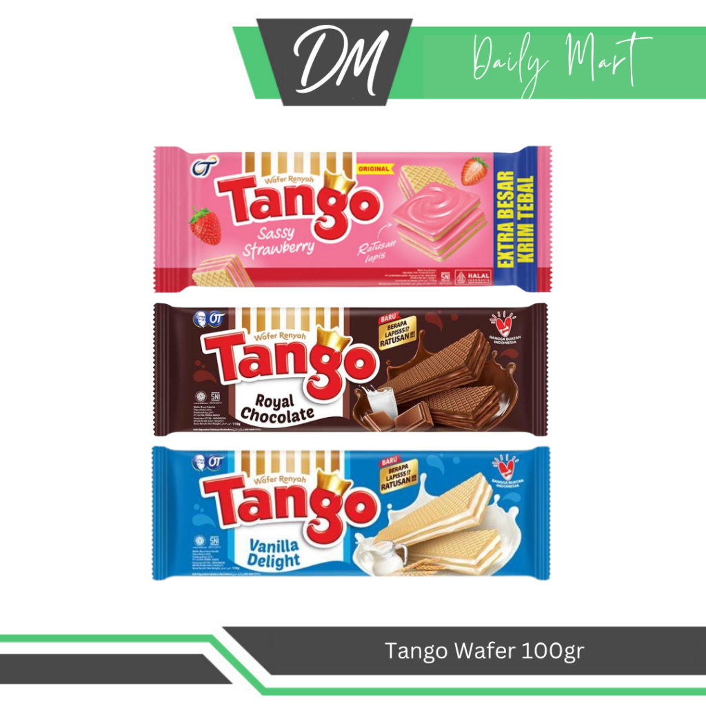 

Tango Wafer 100gr All Varian Vanilla/Chocolate/Strawberry - Snack Premium Enak Murah Original