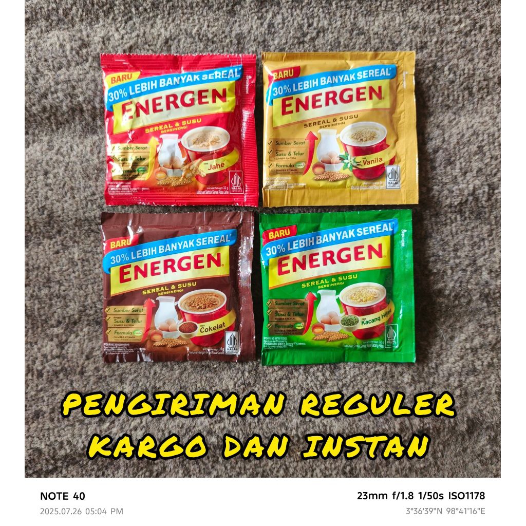 

ENERGEN ~ SEREAL DAN SUSU BERENERGI