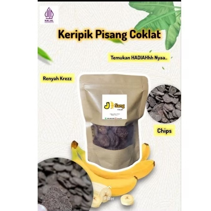 

Keripik Pisang Coklat Chips | Pisang Koin | Keripik Pisang Kepok 150g