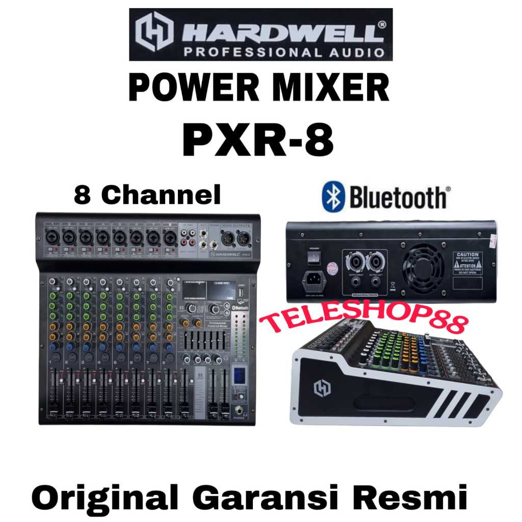 Power Mixer Audio Hardwell PXR 8 Original 8 Channel Hardwell PXR 8 New