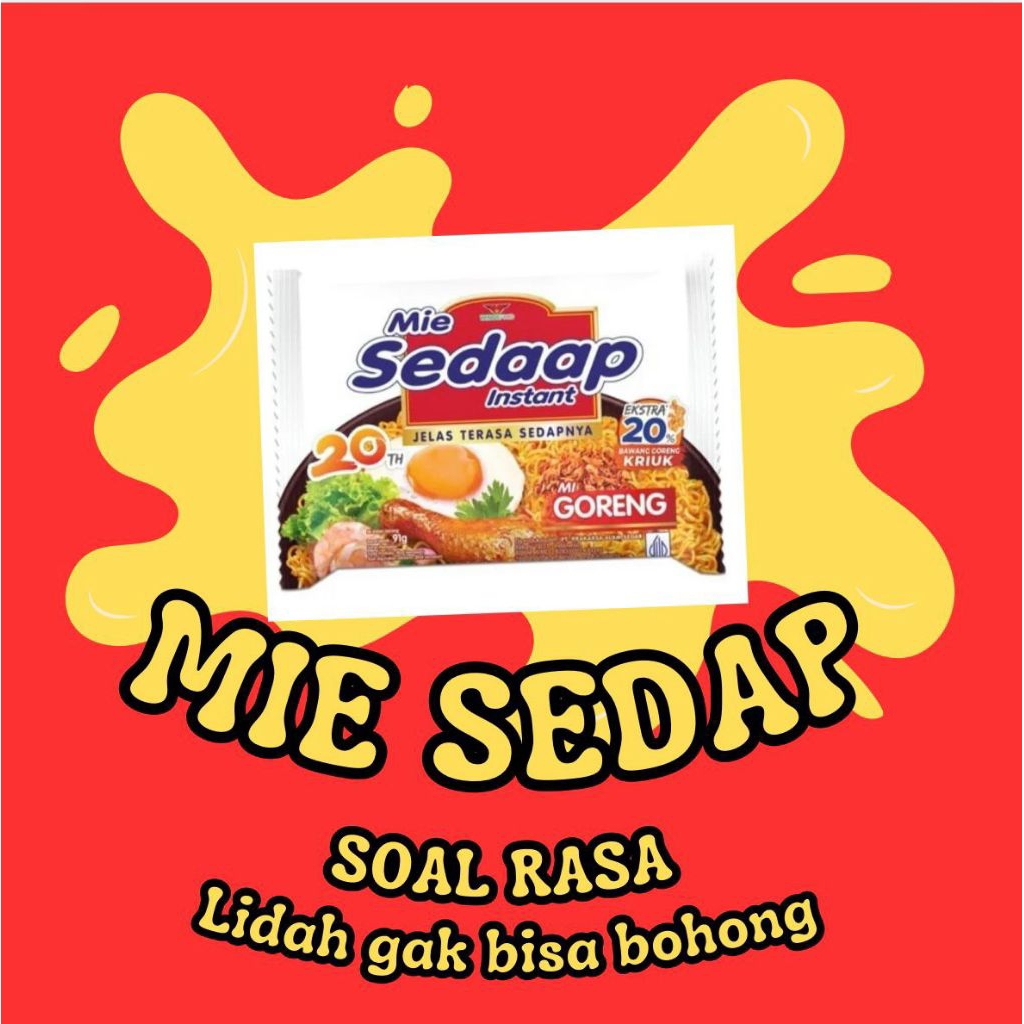 

mie sedap instan goreng 20% kriuk bawang goreng
