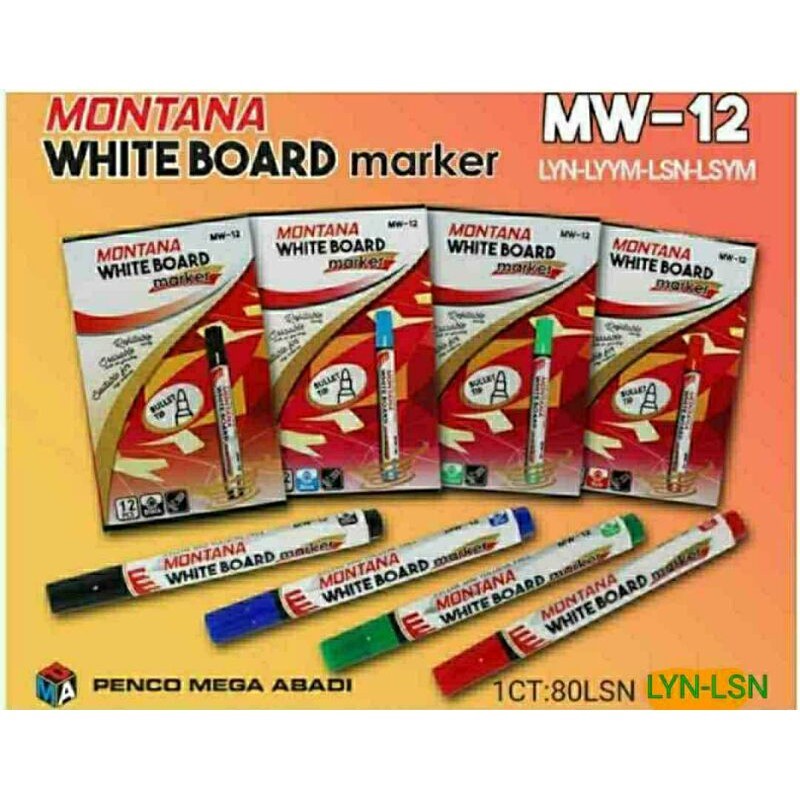 

1Lusin=12pcs Spidol Whiteboard Spidol Bisa Dihapus Vtro Montana