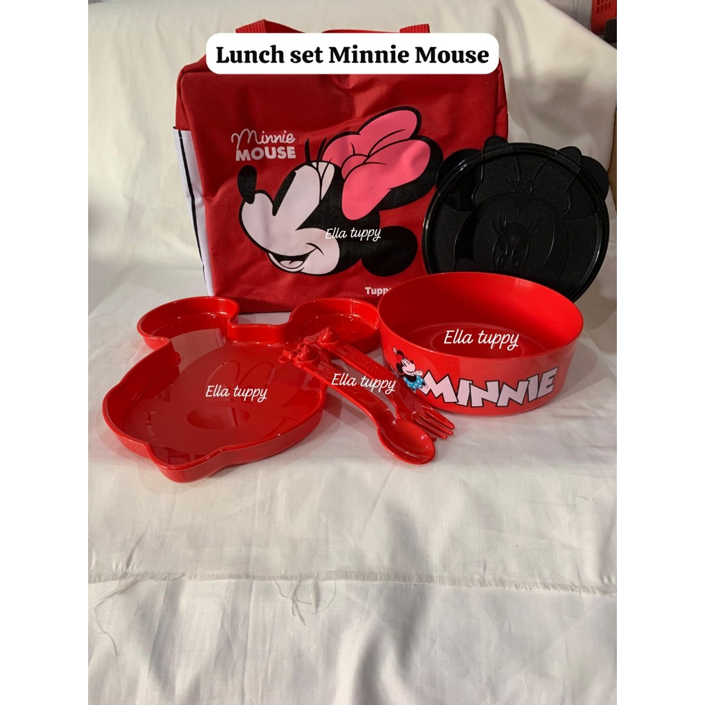 Lunch Set Tempat Makan Lucu dan Serbaguna  Mickey & Minnie Mouse Tupperware