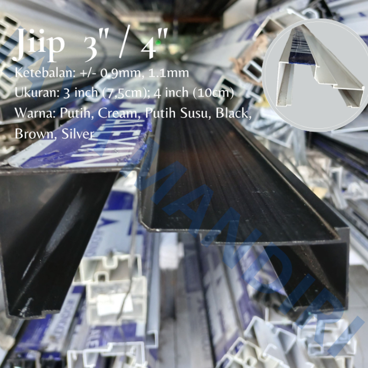 JMG - BAHAN KUSEN ALUMUNIUM JIIP 3" / 4" MERK INKALUM ALEXINDO