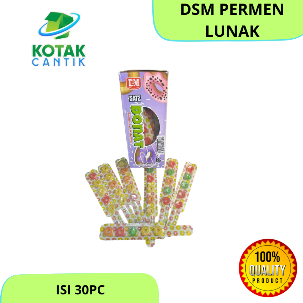 

DSM PERMEN LUNAK DONAT PERMEN GUMMY ANEKA RASA