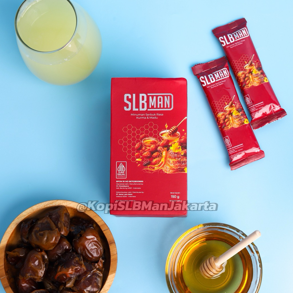 SLB MAN PAKET 1 & 2 BOX, 100% ORIGINAL (GINSENG, KURMA & MADU)