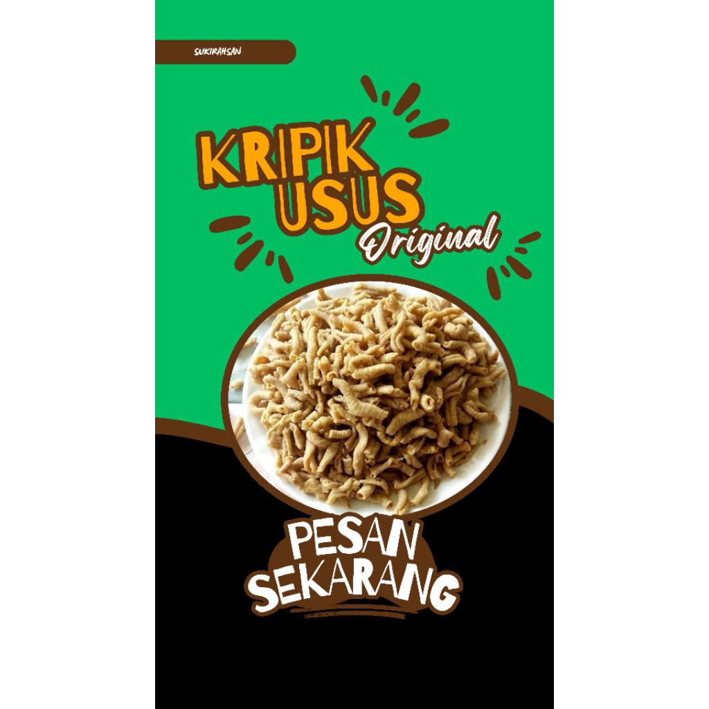 

KRIPIK USUS (ORIGINAL) GURIK ENAK KRIUAK