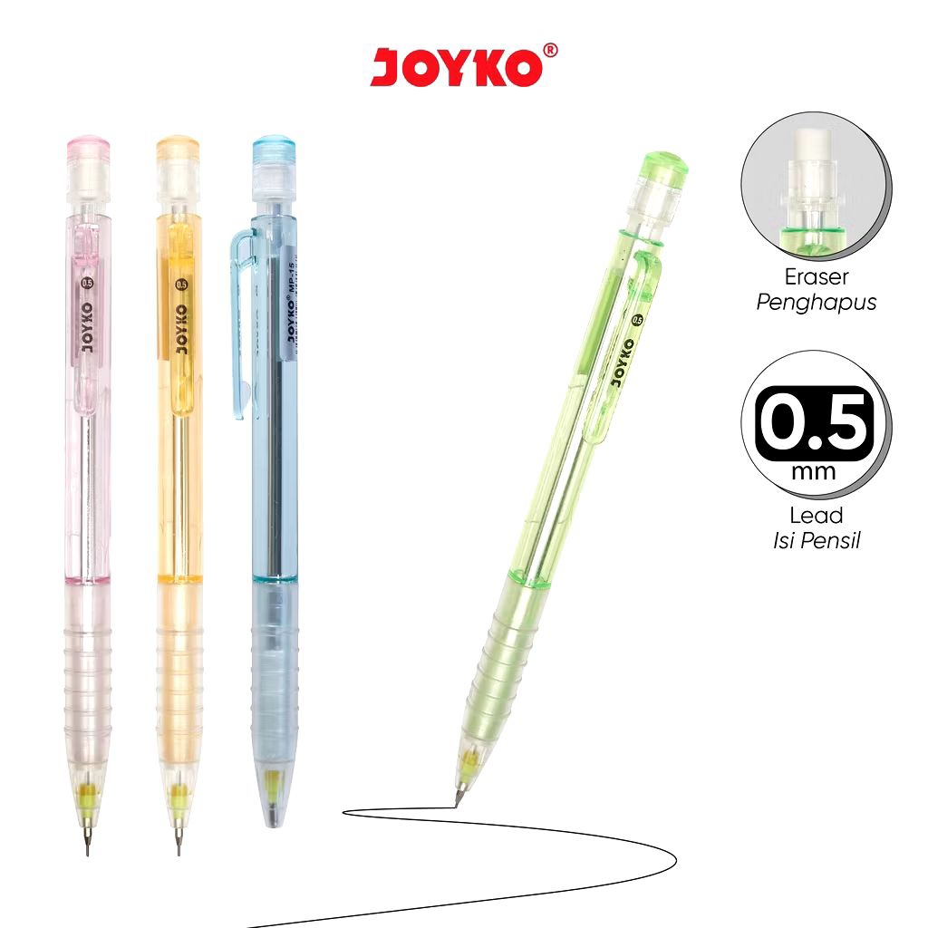 

Joyko MP-15 0.5mm | Mechanical Pencil | Pensil Mekanik