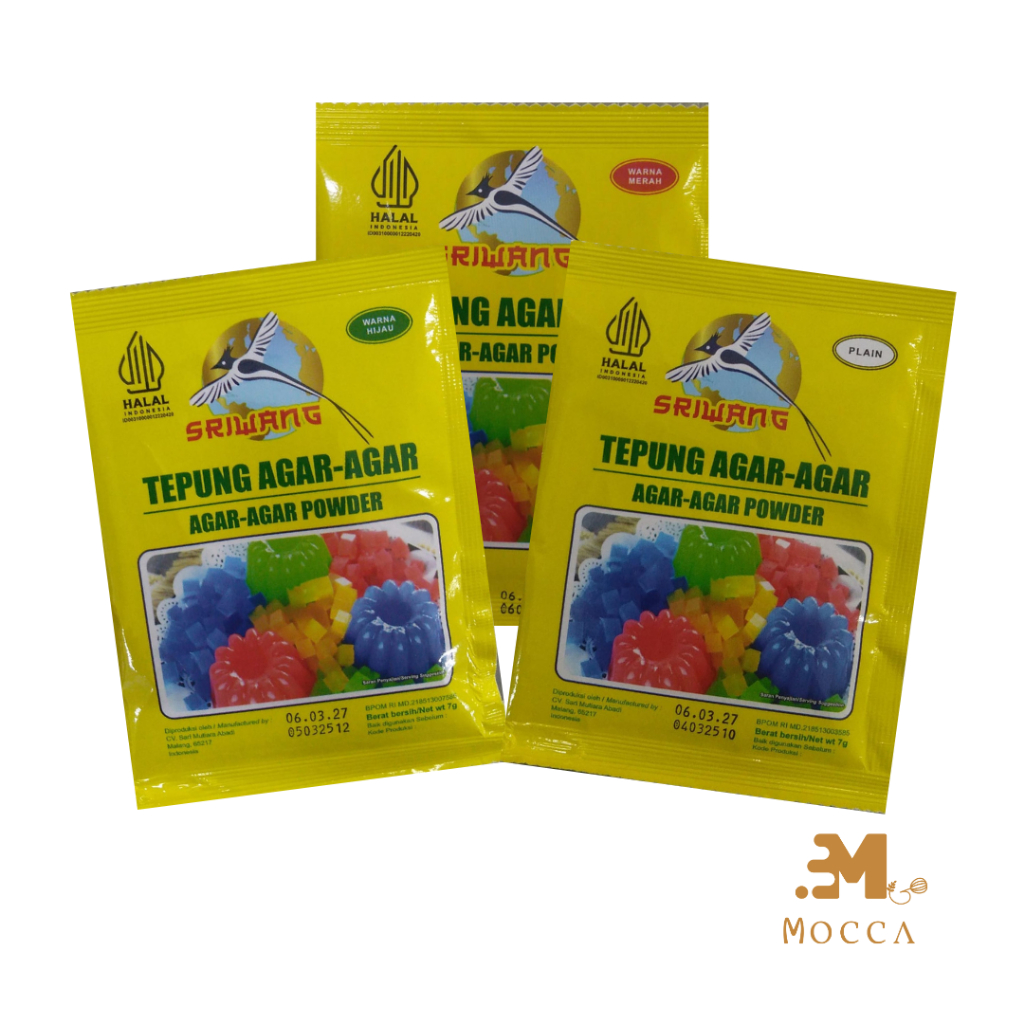

SRIWANG AGAR POWDER PLAIN HIJAU MERAH 7GR