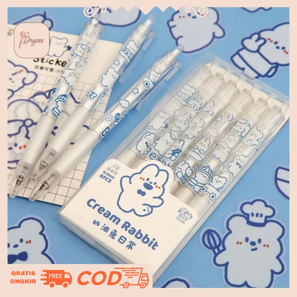 

[1 PC] Pulpen Pena Aesthetic Telado Cream Rabbit - TLD27