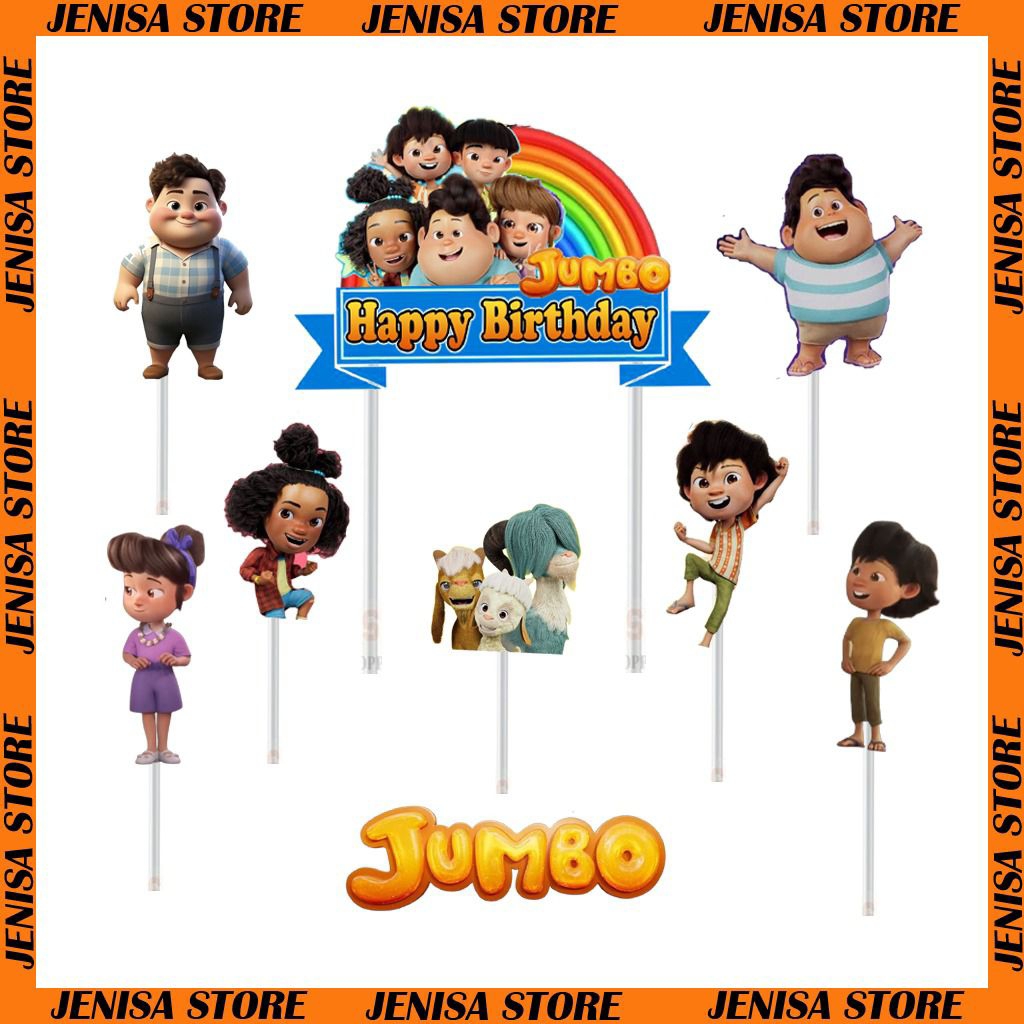 topper kue karakter Jumbo, topper cake, topper happy birthday, topper jumbo