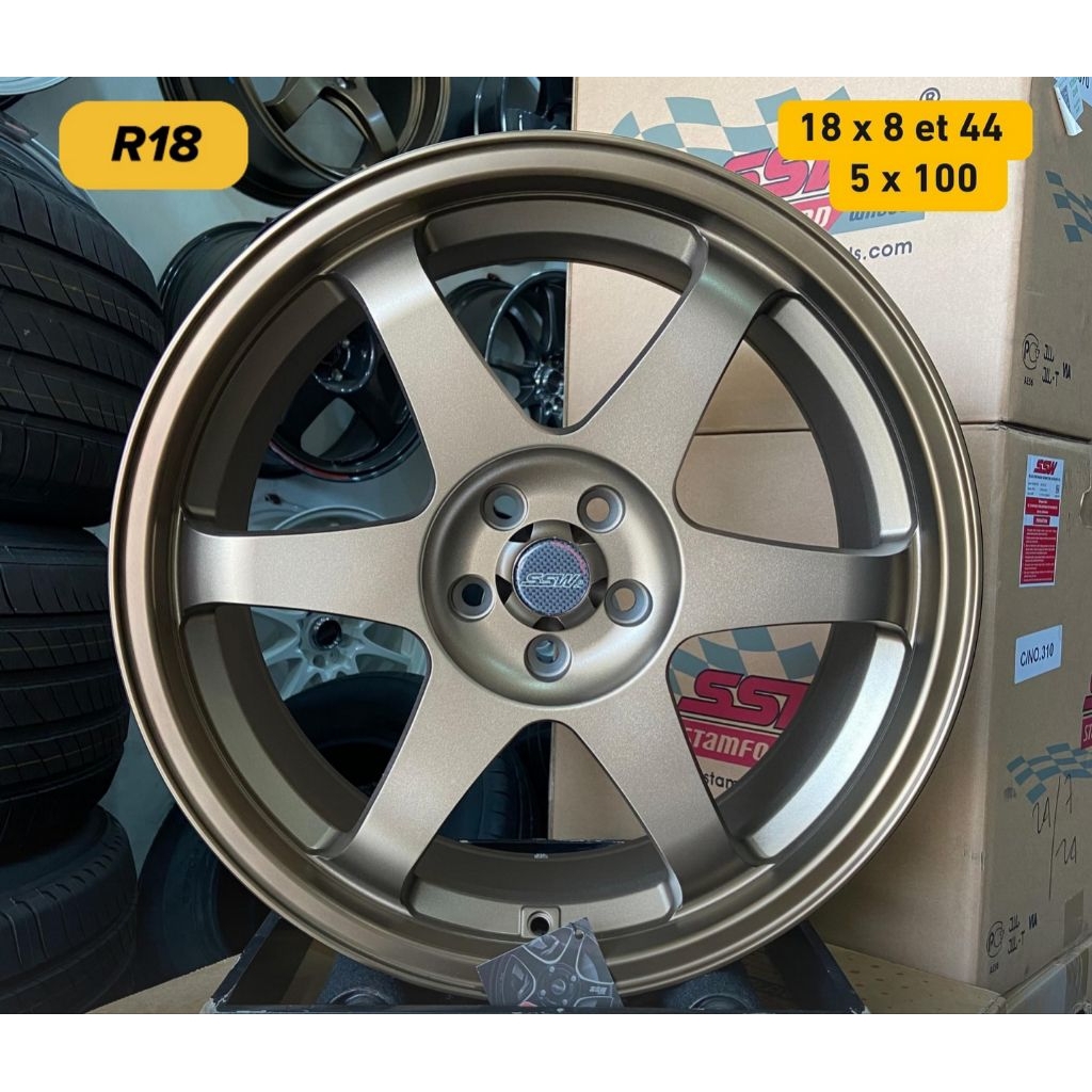 velg racing TE37 SSW ORIGINAL THAILAND R18 PCD 5X100 velg racing ring 18 All new Avanza Veloz Xenia 