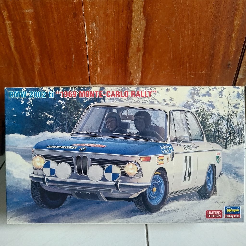 1/24 Scale Model Kit Mokit Hasegawa BMW 2002 ti 1969 Monte Carlo Rally