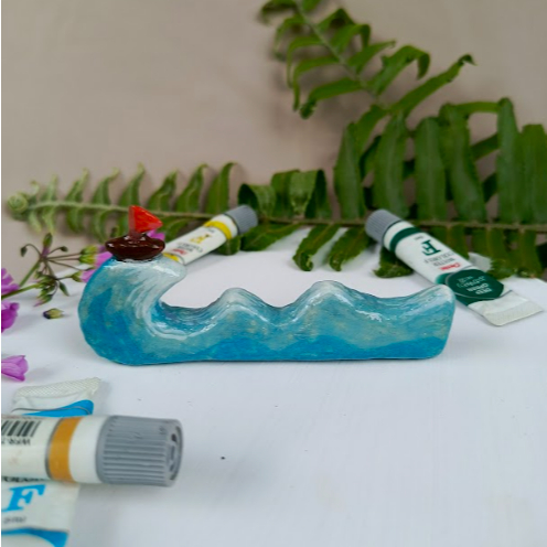 

BRUSH HOLDER CLAY brush holder handmade, brush holder lucu, tempat kuas, tatakan kuas