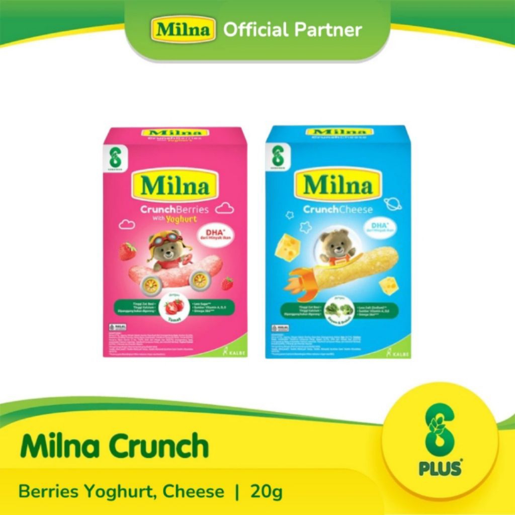 

Milna Crunch Cheese Crunch Cheese Berries 20G Cemilan Anak Bayi 8 Bulan MPASI Crunchies Roll Daris Collection