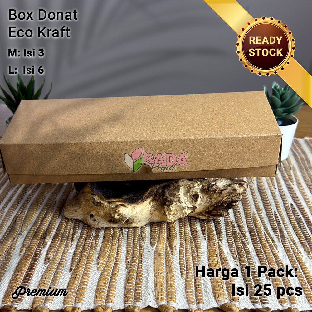 

Box Makanan Donat Isi 3 Dan 6 Eco Kraft(Isi 25pcs)