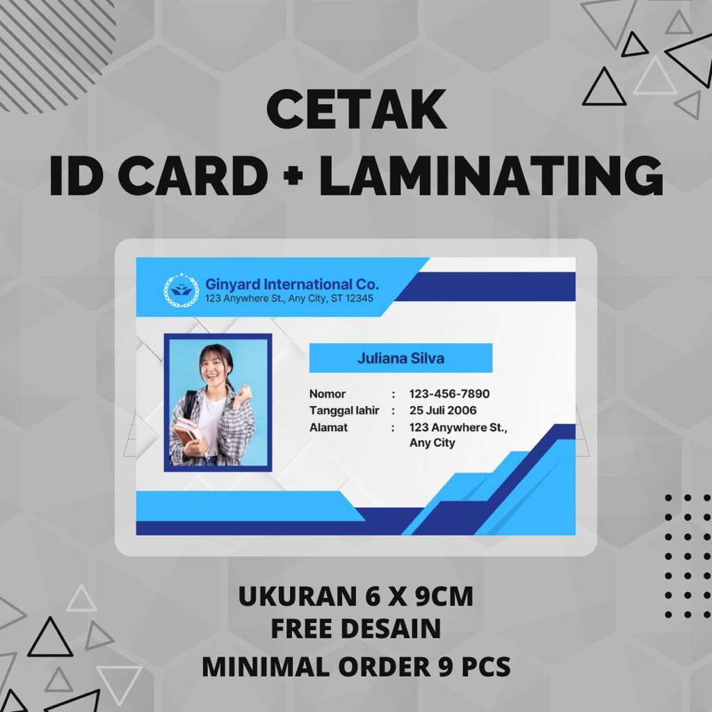 

Cetak Kartu + Laminating