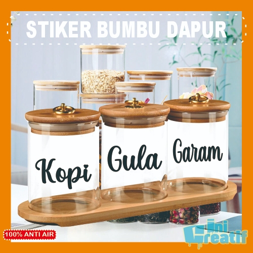 

Stiker Bumbu Dapur nama karakter 5cm