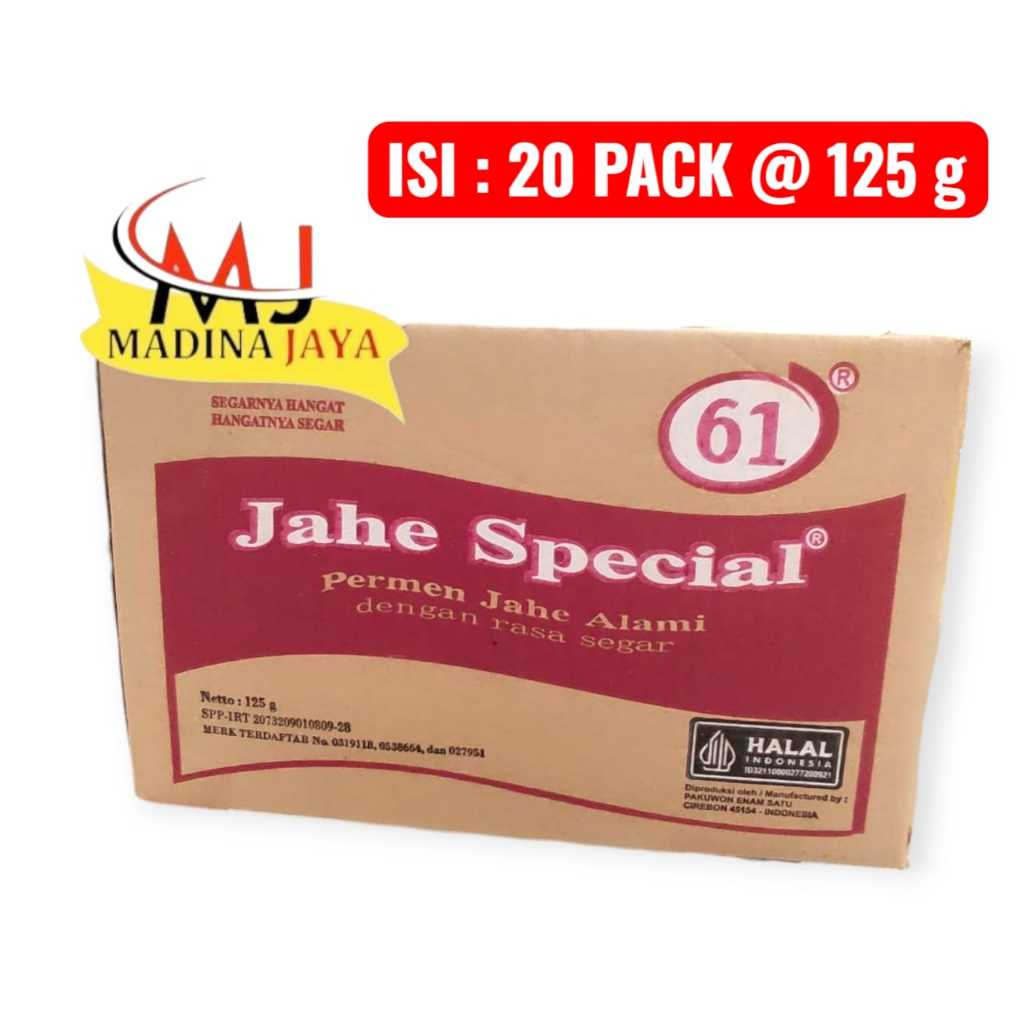 

Permen Jahe 61 per dus isi 20 pack Jahe Special