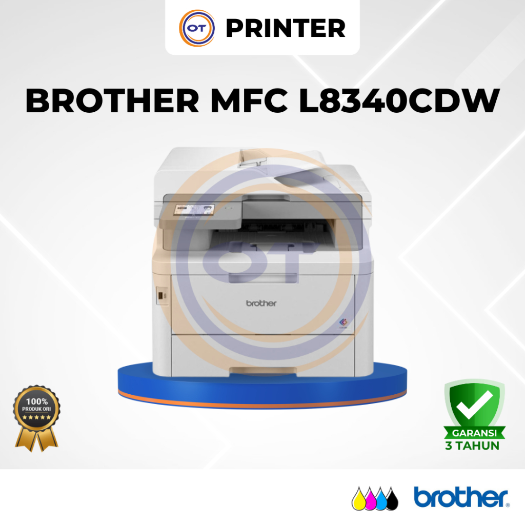BROTHER Printer Laser Color Warna Multifunction MFC L8340CDW L8340 CDW L 8340CDW Print Scan Copy Dup
