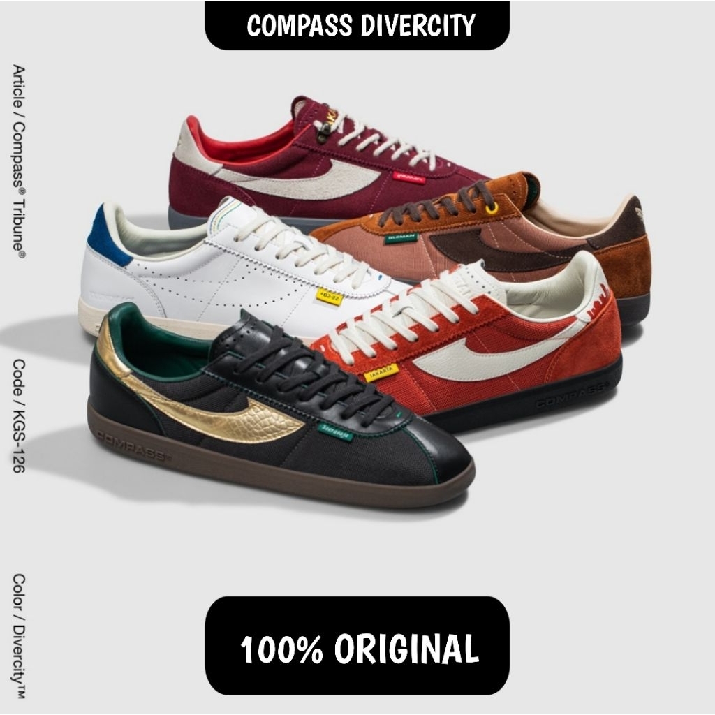 Sepatu Compass Tribune Divercity Bandung , Jakarta , Makassar , Sleman , Surabaya