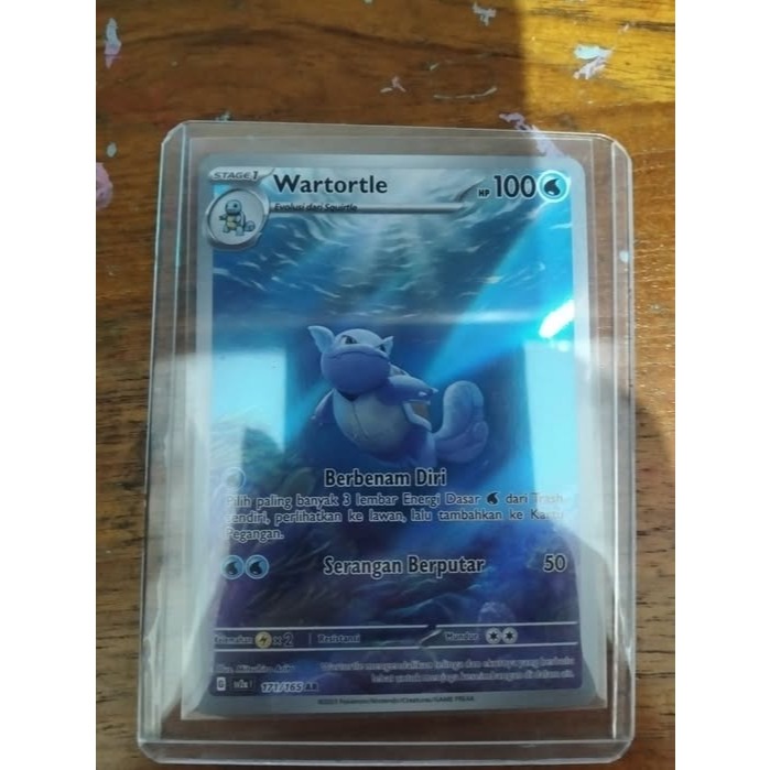 wartortle ar 151 kartu pokemon