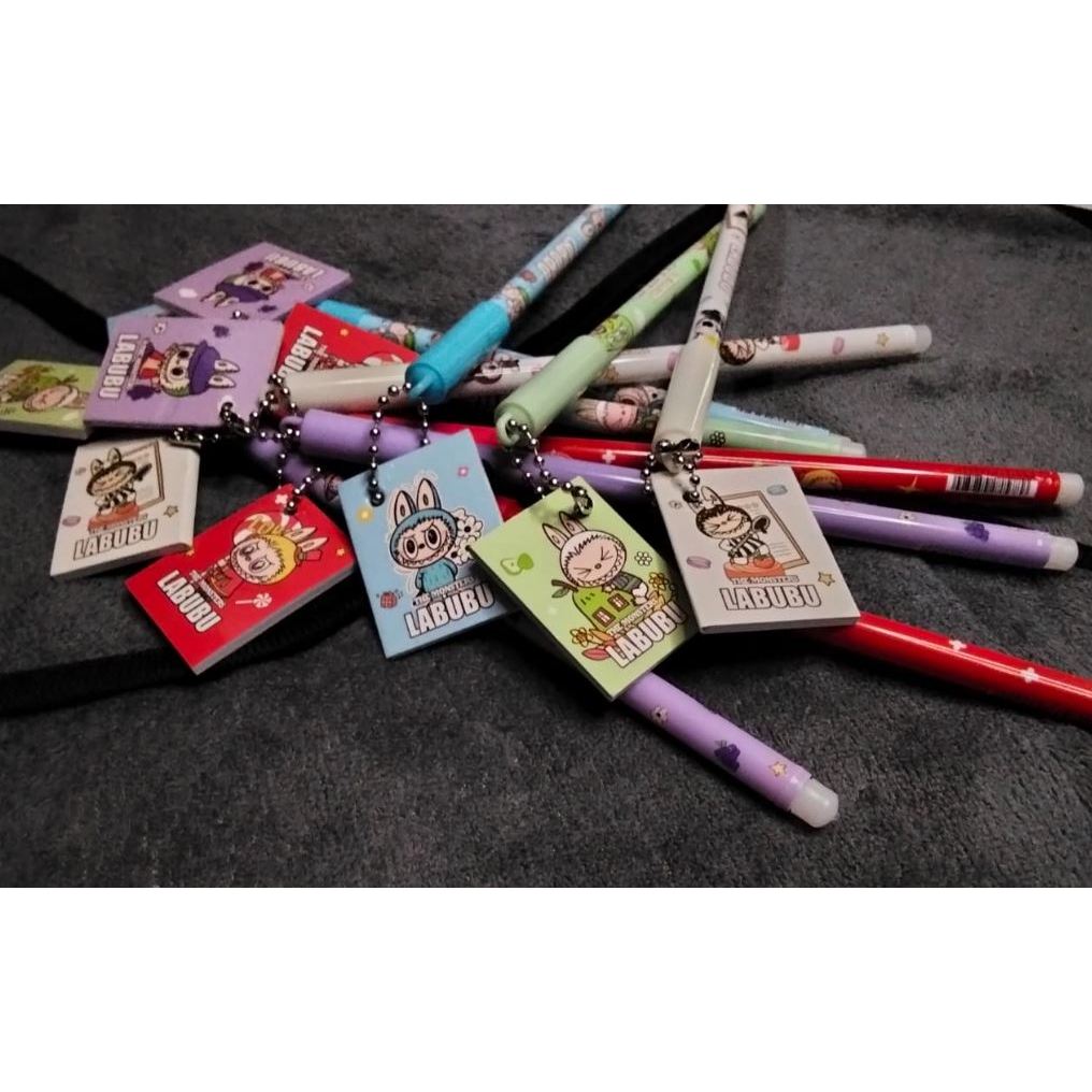 

bolpoin gantungan labubu lucu karakter labubu pulpen gel gantungan miniatur