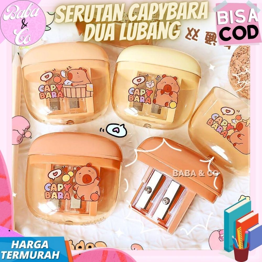 

SERUTAN CAPYBARA 2 LUBANG RAUTAN PENSIL LUCU UNIK CAPYBARA IMUT SERUTAN PENSIL 2 LOBANG CAPYBARA KAPIBARA SERUTAN BOX MIKA DUA LUBANG CAPYBARA SERUTAN