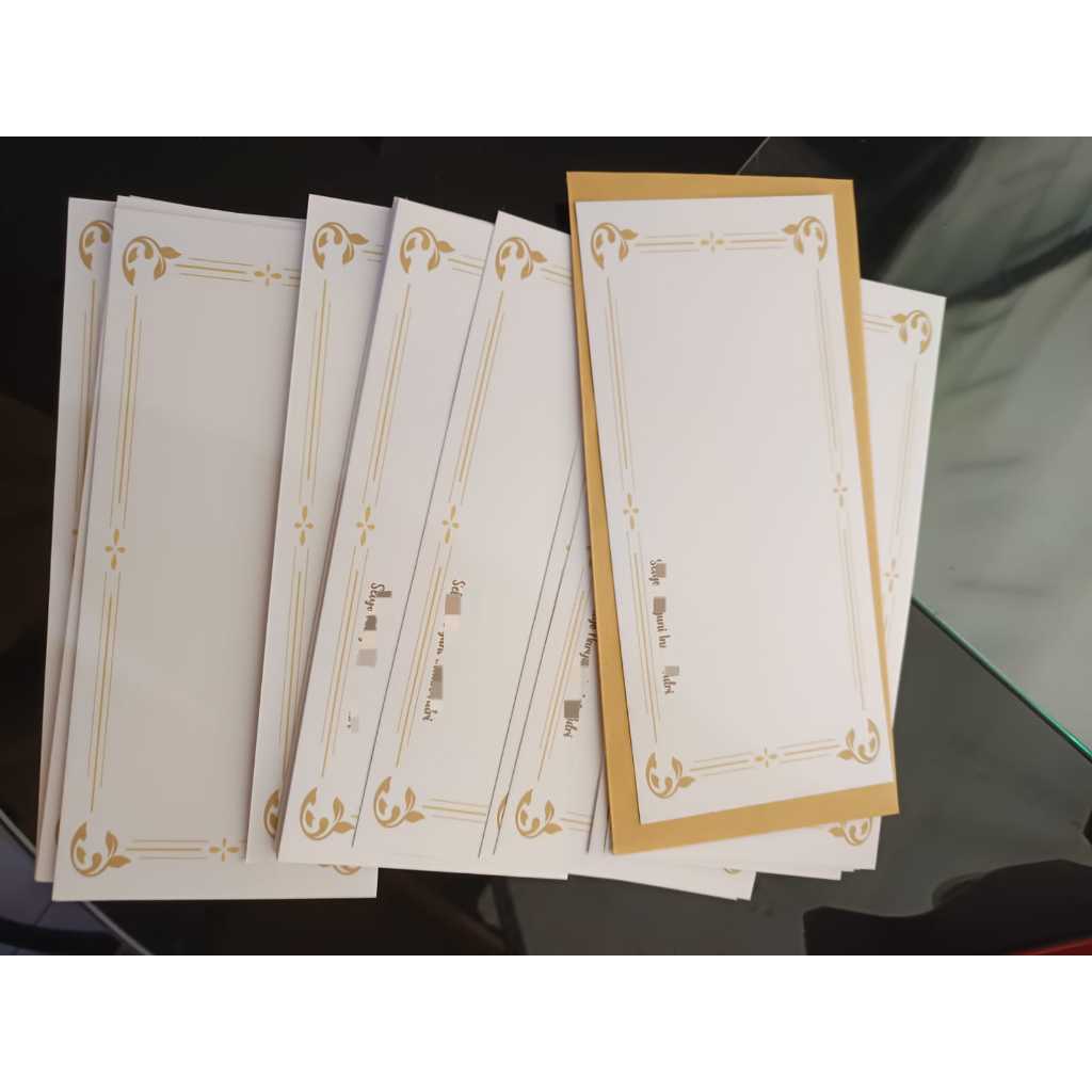 

Set AMPLOP dan Kartu Ucapan Custom