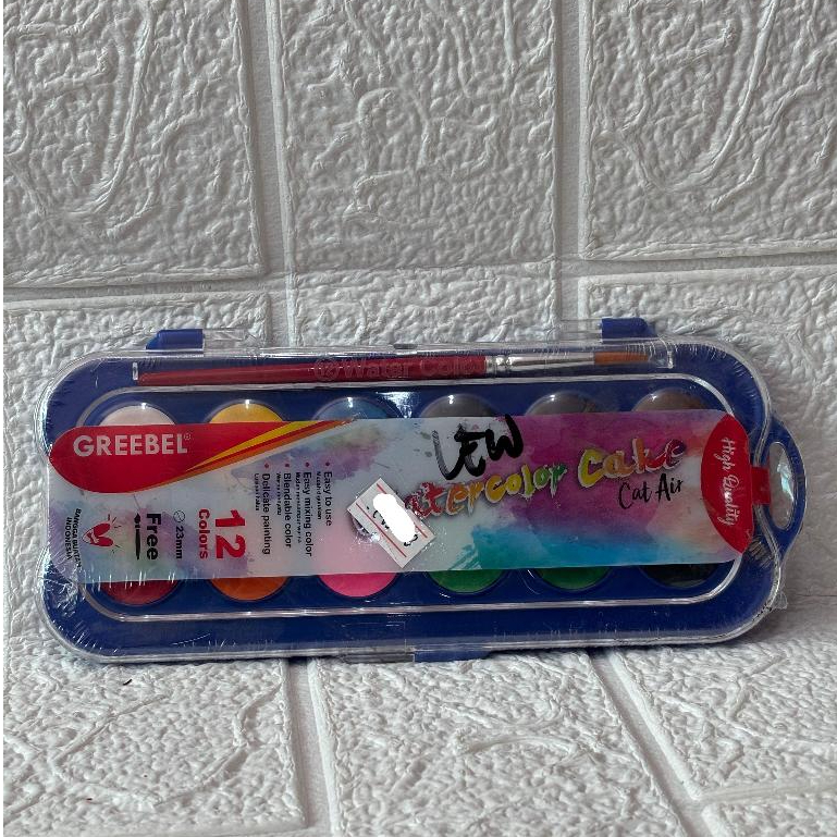 

Cat Air / Watercolor Cake GREEBEL 12 Warna