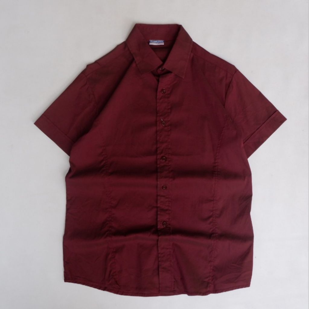 rozen kemeja maroon