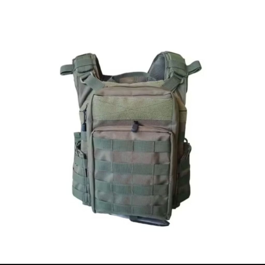 Body vest hijau / body vest tactical brimob/ rompi polisi / rompi brimob