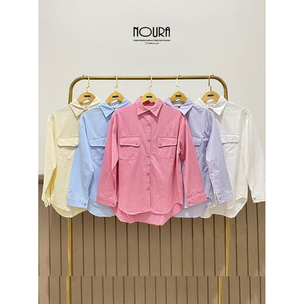 Noura Basic Pocket Shirt | Butik Noura
