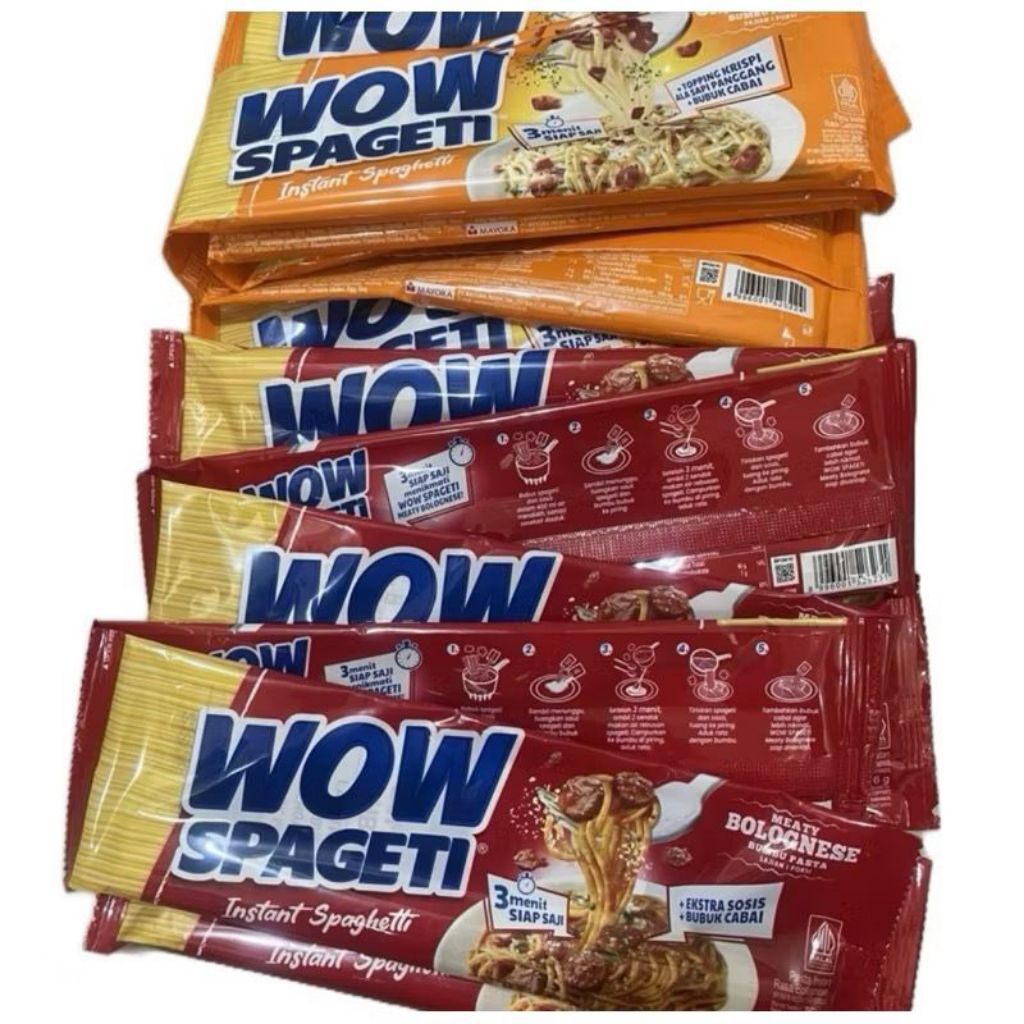 

WOW SPAGETI// INSTAN SPAGHETI(per satu pcs) @88gr