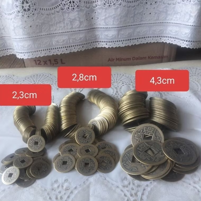 pis bolong /jinah bolong fengsui/jinah bolong cina/per pcs/per 3 pcs