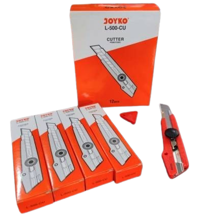 

CUTTER JOYKO BESAR L-500 PISAU PEMOTONG SILET KERTAS 1 LUSIN
