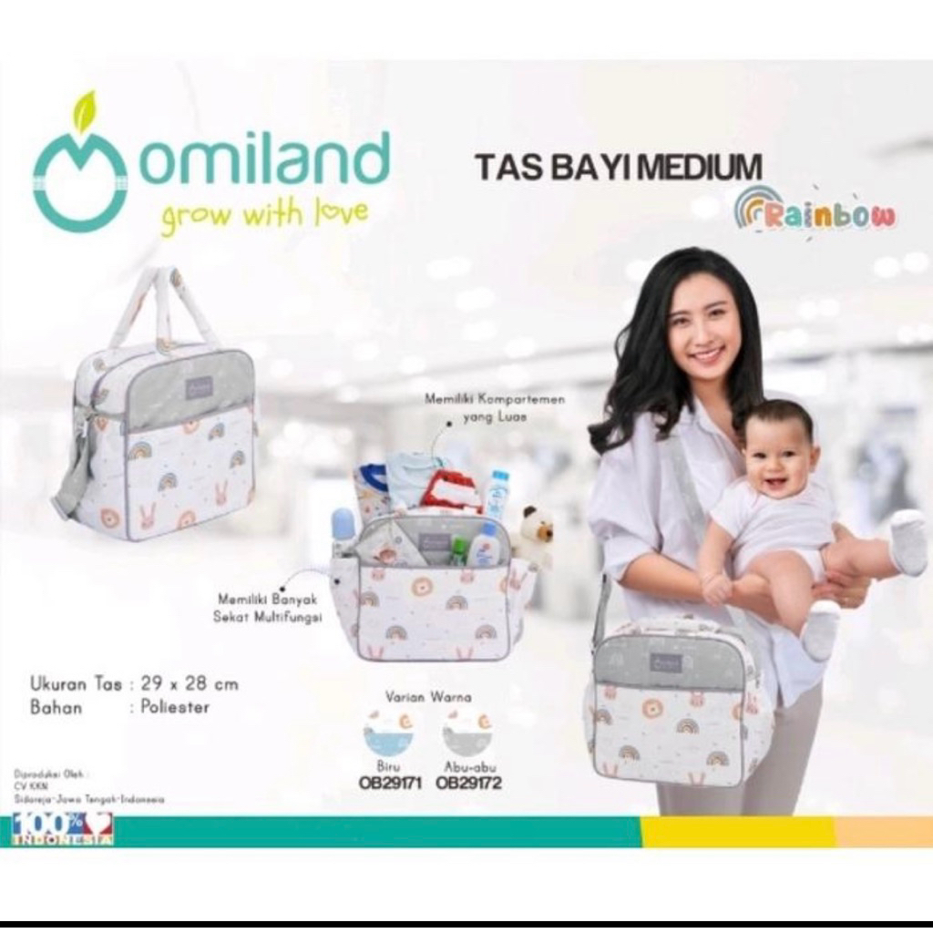 Omiland Tas Bayi Medium Rainbow Series