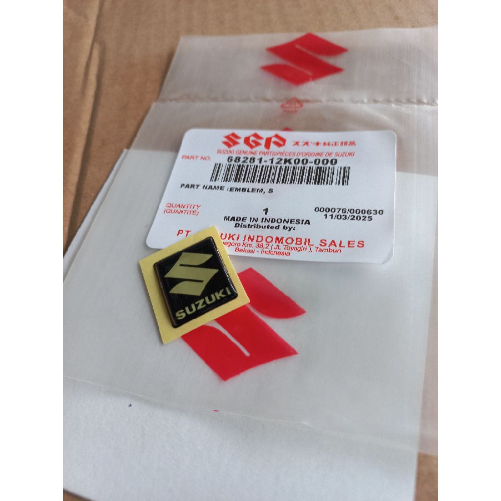 emblem logo S speedometer suzuki satria fu skywave shogun 125